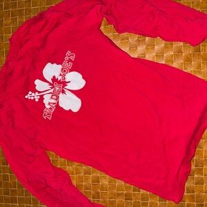 Trader Joe's Women's Long Sleeve Tee - Red